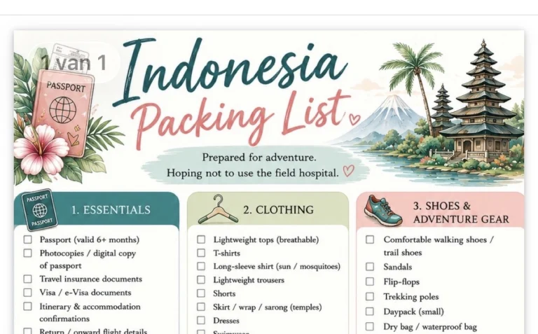 Packing for the tropics: somewhere between sensible and slightly unhinged